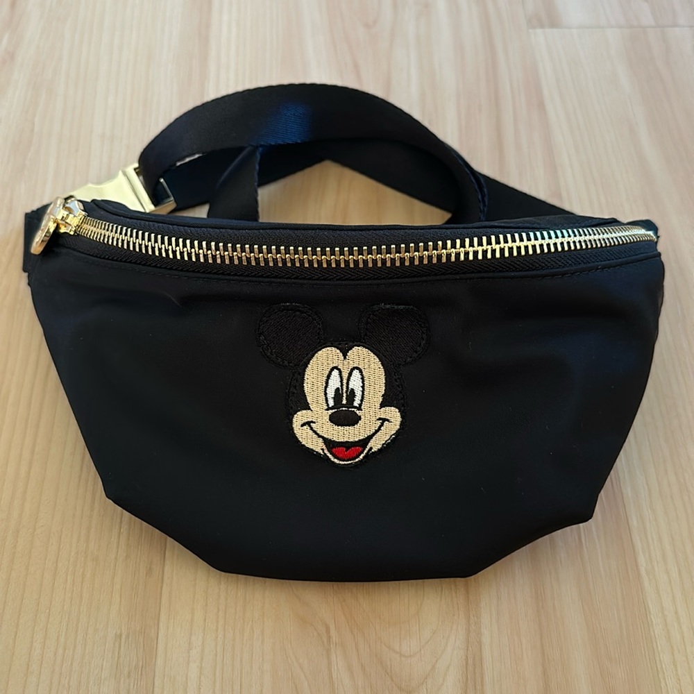 Stoney Clover Lane Black Mickey Mouse Fanny Pack